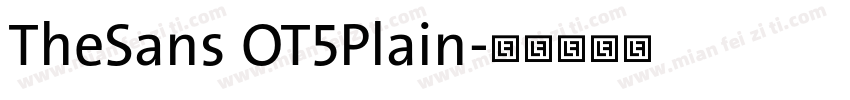TheSans OT5Plain字体转换